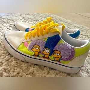 Vans Shoes X The Simpsons Old Skool Marge Bouviers Sisters Size 7W/ 5.5M